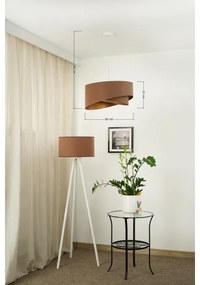 Lustră LED pe cablu Brilagi LYRA 1xE27/15W/230V maro/auriu