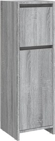 vidaXL Dulap de baie, gri sonoma, 30x30x95 cm, lemn prelucrat