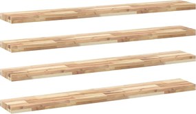 vidaXL Rafturi suspendate 4 buc. 160x20x4cm lemn masiv acacia netratat
