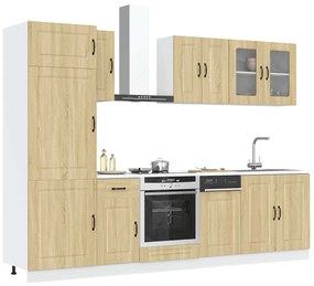 vidaXL Set dulap de bucătărie din 8 piese „Kalmar” lemn stejar Sonoma