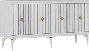 Comoda MIDAS, alb, PAL melaminat, 150x40x79 cm