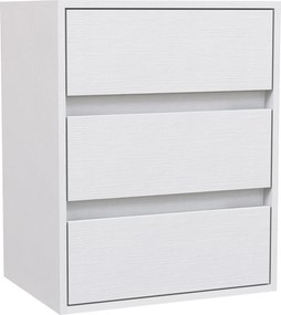 HOMCOM Comodă Modernă pentru Dormitor cu 3 Sertare, 40x30x50,5 cm, Alb | Aosom Romania