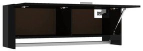 Sifonier, negru extralucios, 100x32,5x35 cm, PAL negru foarte lucios, 1