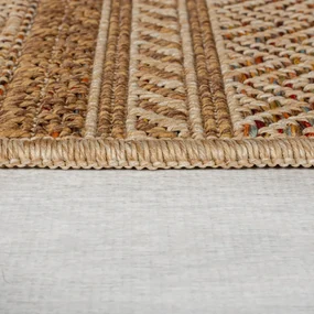 Covor pentru exterior și interior în culoare naturală 120x170 cm Farah Stripe – Flair Rugs