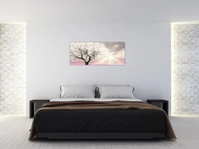 Tabloul copacului roz (120x50 cm)