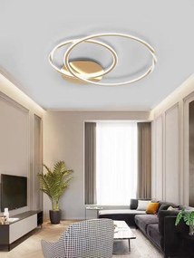 Lustră LED cu telecomandă – Cod G3936-300+400 GD (75×2W)