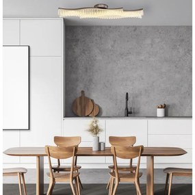 Lustra aplicata, Metal Grafit Mat, Cristale Acrilice, JULIET 67348D GL