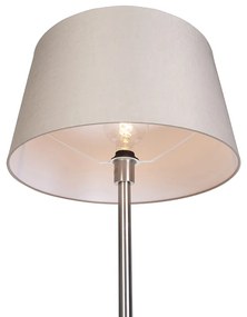 Lampa de podea moderna din otel cu abajur taupe 45 cm - Simplo