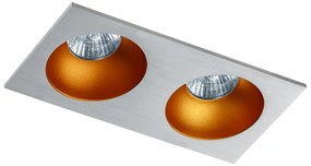 Spot incastrat tavan/plafon stil modern Hugo 2 aluminiu