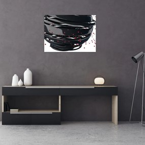 Tablou pe sticlă - Abstracției de glob pământen (70x50 cm)