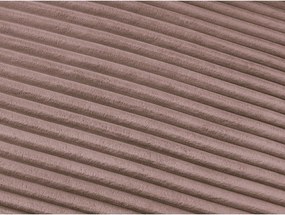 Canapea roz pentru dormitul zilnic/extensibilă cu tapițerie din catifea reiată 220 cm Hugo – Bobochic Paris