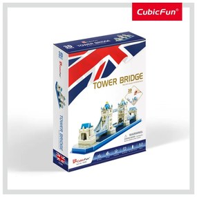 PUZZLE 3D TOWER BRIDGE (NIVEL MEDIU 52 PIESE)  - CUBICFUN (CUC238H)