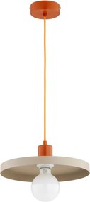Lustră pe cablu LITO 1xE27/15W/230V bej/cupru