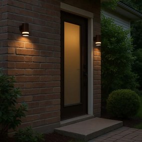 Aplica LED CCT perete exterior IP65 Urfa Line maro