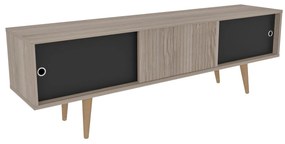 Dulap TV Ecranissa (Stejar + negru). 1107291