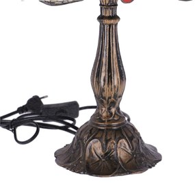 Lampa de masa Tiffany Blu h 45 cm, abajur 30 cm