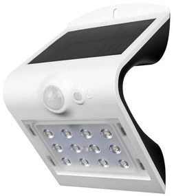 LED Aplică perete solară cu senzor LED/1.5W/3,7V IP65 alb