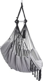 Balansoar suspendat MIADOMODO, gri, interior și exterior