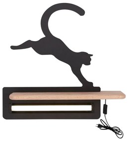 Aplică LED cu raft pentru copii JUMPING CAT LED/5W/230V