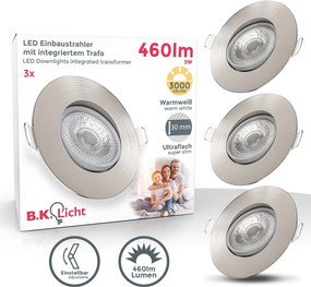 BKLICHT LED Set de 3 spoturi  9/2,4 cm