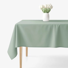 Goldea față de masă 100% bumbac - verde salvie 120 x 180 cm