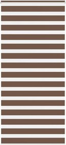 vidaXL Jaluzea tip zebra maro lățime țesătură 90,9 cm poliester