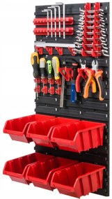 Perete pentru unelte 78x39cm + 6 cutii RED