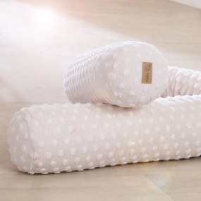 Apărătoare pentru pătuț bej din amestec de bumbac 170 cm Frosty Almond – Roba