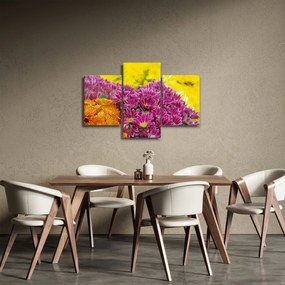 Tablou cu floarea roz (90x60 cm)