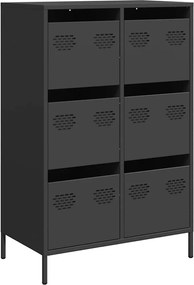 vidaXL Dulap înalt, negru, 68x39x101,5 cm, oțel