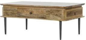 Măsuță de cafea din lemn de mango și metal, L116 cm, „Kandara” – Ethnic Collection