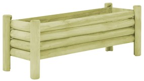 Strat inaltat de gradina, 120 x 40 x 42 cm, lemn de pin tratat 1, 120 x 40 x 42 cm
