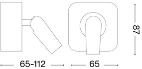 Spot LED de perete Ideal Lux BEAN LED/3W/230V CRI 90 alb