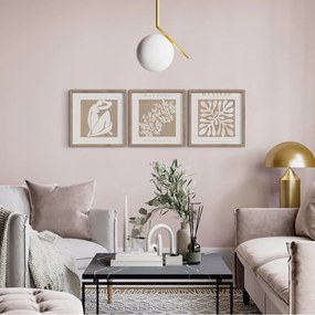 Tablouri 3 buc. 30x30 cm Matisse – Styler