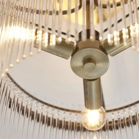 Lustră aplicată Endon 112575 MARIETTA 3xE14/7W/230V alamă/transparent