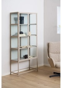 Vitrină gri 77x186x35 cm Seaford – Actona