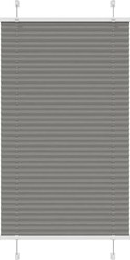 vidaXL Jaluzea plisată Antracit 80x100 cm Lățime țesătură 79,4 cm