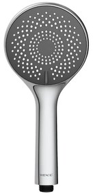 WENKO 23993100 - Cap de duș, sistem de economisire a apei, 11 x 11 cm, crom lucios/alb/gri