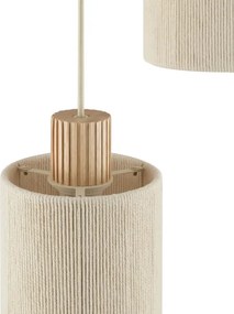 Brilliant - Lustră suspendată pe cablu ARLO 3xE27/20W/230V, diam. 40 cm, crem