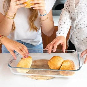 Pyrex Vas de sticlă pentru cuptor 2,7 l, 35 x 23 x6 cm, S