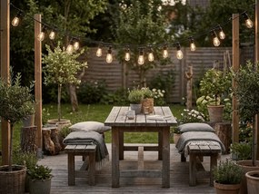 Girlanda luminoasa de gradina LED LUCENT, 20 m