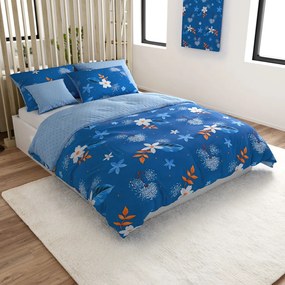 Lenjerie de pat din bumbac THERSA albastru Dimensiune lenjerie de pat: 70 x 90 cm | 140 x 200 cm