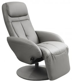 Fotoliu recliner tapitat Optima gri - H 84-101 cm