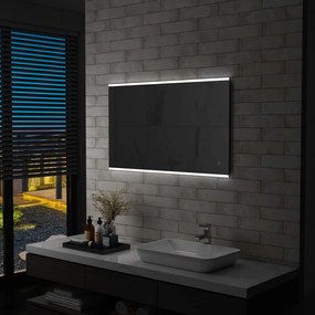 Oglinda cu LED de perete de baie cu senzor tactil, 100 x 60 cm 1, 100 x 60 cm