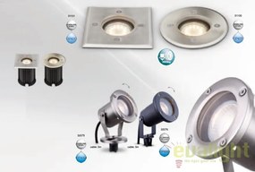 Spot incastrabil de exterior din otel inoxidabil GU10 si protectie IP67 rotund STYLE II 31100 GL