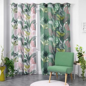 Draperie verde-roz 140x260 cm Assana – douceur d'intérieur