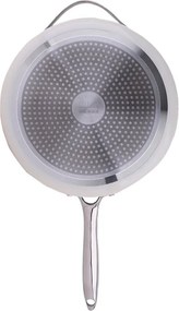 Tigaie inalta cu capac Zilan ZLN0880 din 5 straturi de material, maner inox, 28 cm