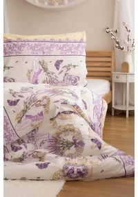 Lenjerie de pat Jerry Fabrics din bumbac Lavender, 140 x 200 cm, 70 x 90 cm