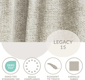 Colțar bej extensibil/cu spațiu de depozitare cu tapițerie din chenille (cu colț pe partea dreaptă/cu șezlong) Leon – Maison de Rêve