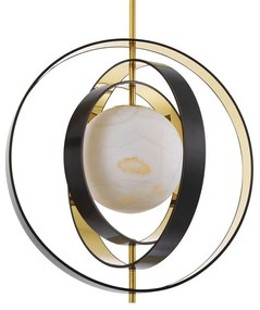Lustra suspendata design LUX Pearl, auriu 115029 HZ